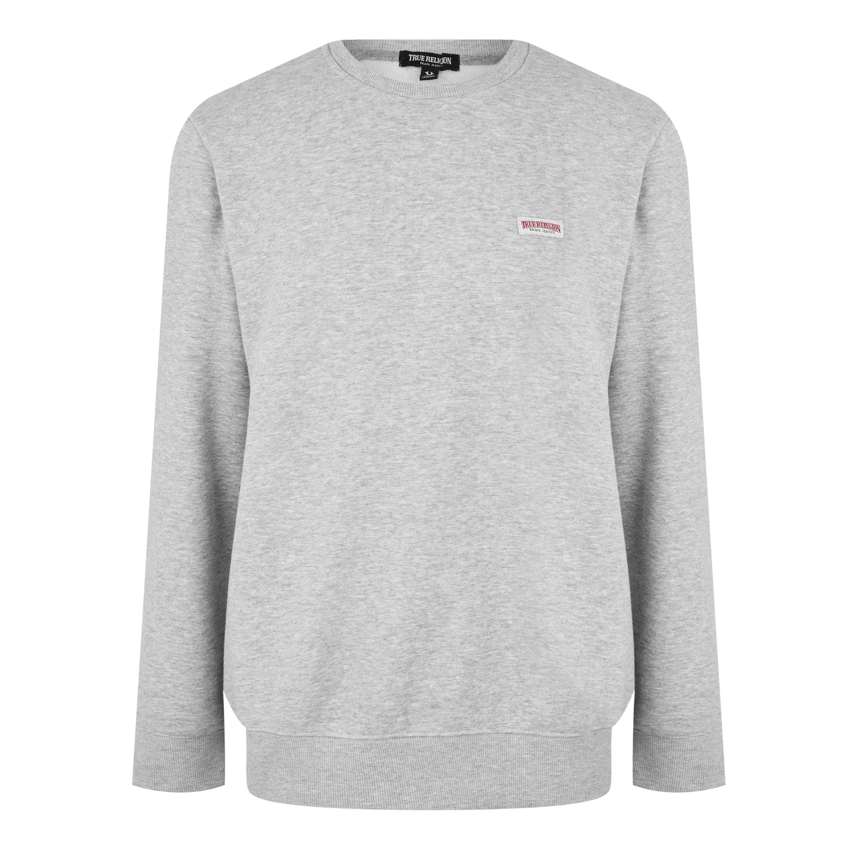 True Religion OG Logo Patch Crew Sweatshirt