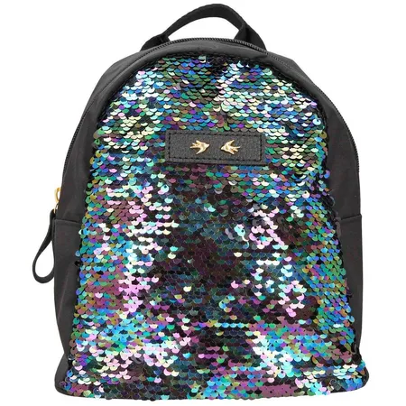 Depesche Trend LOVE Rucksack Paillete Schwarz