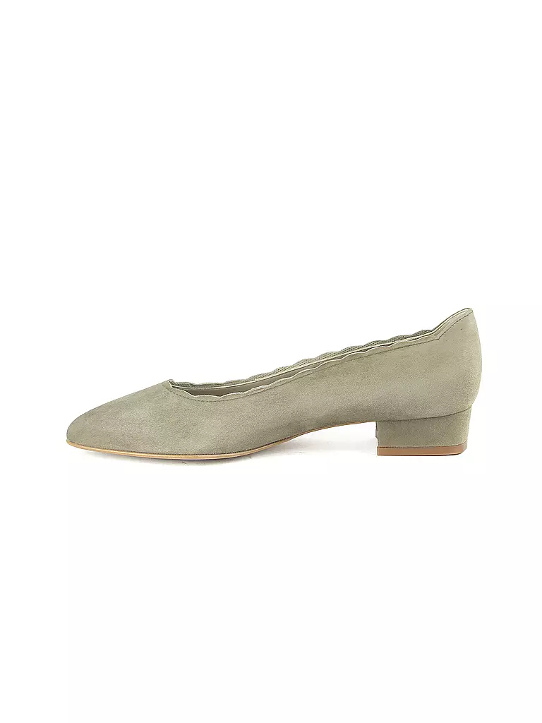 DIRNDL & BUA Trachtenschuhe - Ballerinas hellgrün