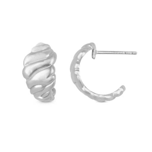 byBiehl Dunes Small Øreringe, Rhodinated Silver