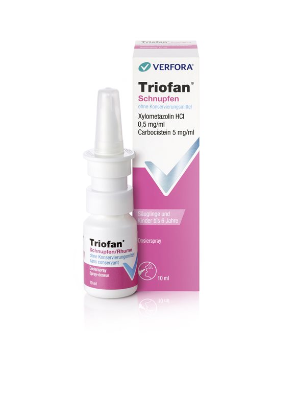 TRIOFAN Schnupfen ohne Konservierungsmittel<br>10 ml, Dosierspray, Nasenspray, Lösung, für Säuglinge und Kleinkinder