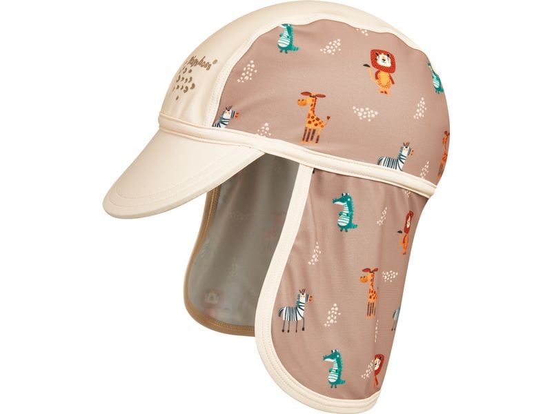 Playshoes Sommermütze Wildtiere Braun Gr. 51 cm UV-Schutz Mütze für Jungen