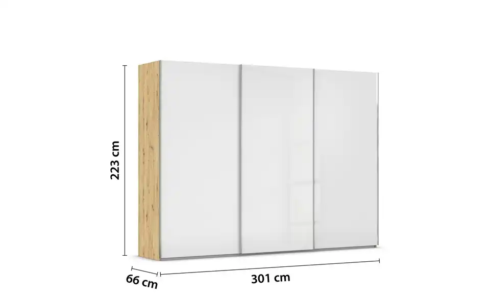 Schwebetürenschrank Fifty 301 cm 3 Stück