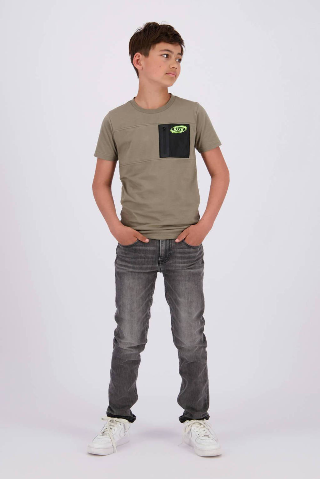 Raizzed T-shirt Hon zacht olijfgroen/zwart