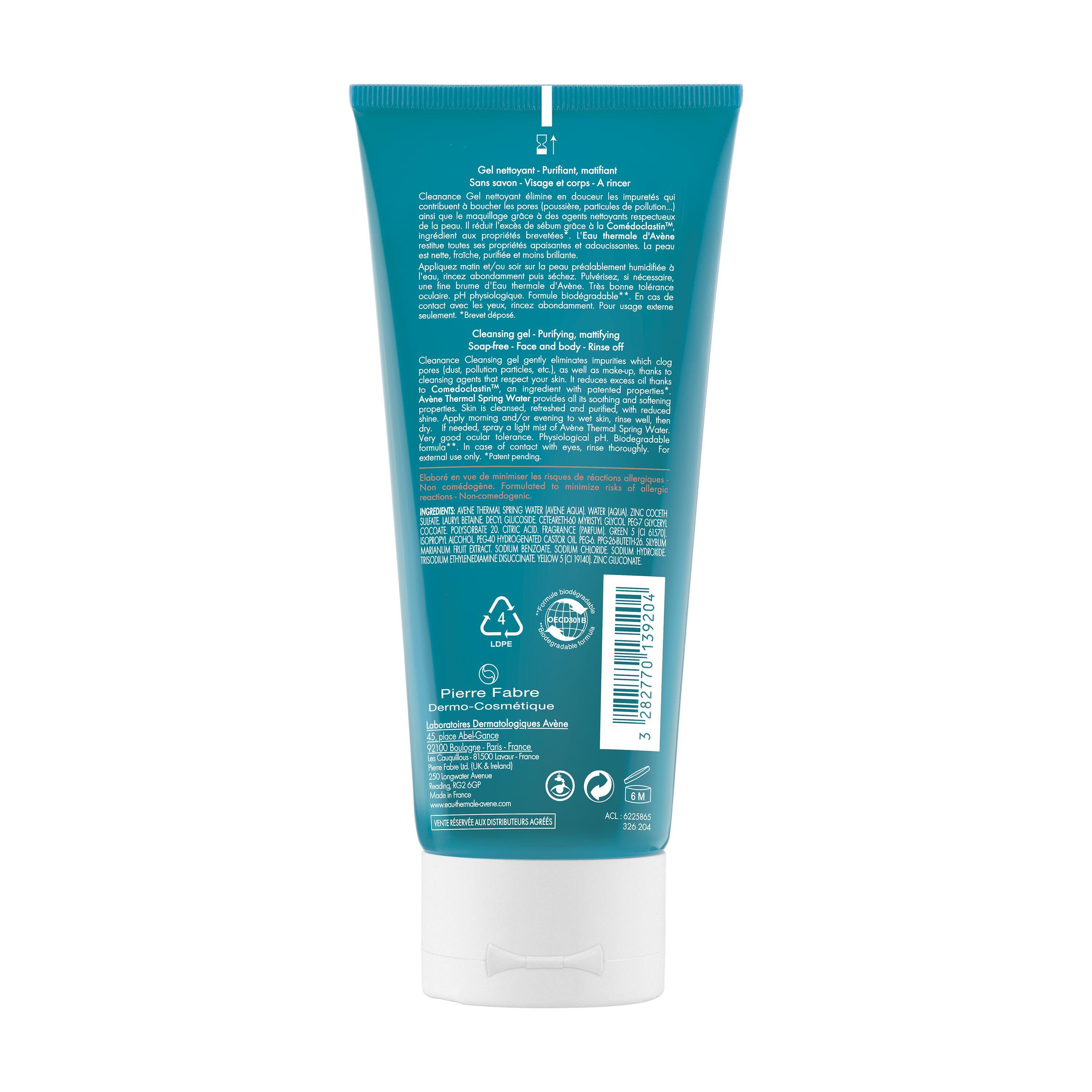 AVENE Cleanance Reinigungsgel Gel Tb 200 ml