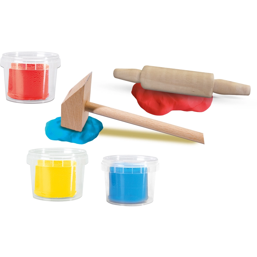 SES Creative® My first - Knete mit Werkzeug, 3 x 90 g