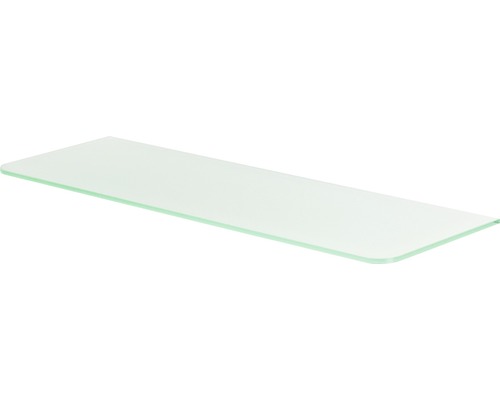 Standaard glazen plank, B 80 x D 25 x H 0,8 cm, mat