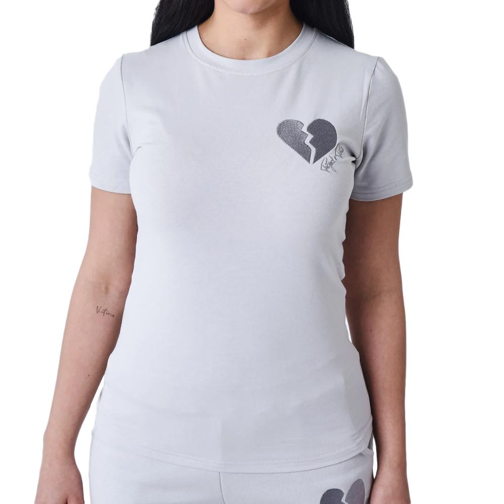 Project X Paris T-shirt Violet Femme Project X Paris Cœur Brisé