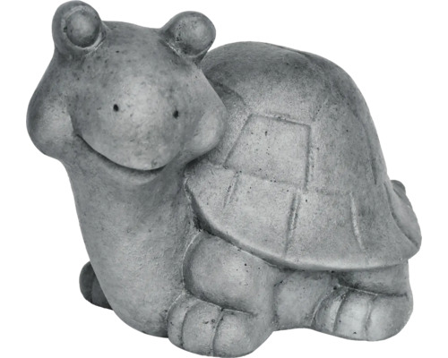 Tuinfiguur schildpad Lafiora 31 x 20 x 22,5 cm donkergrijs
