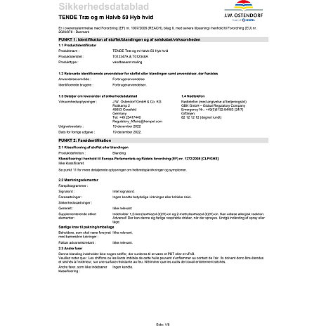 Tendens træ- og metalmaling halvblank 50 0.675 liter