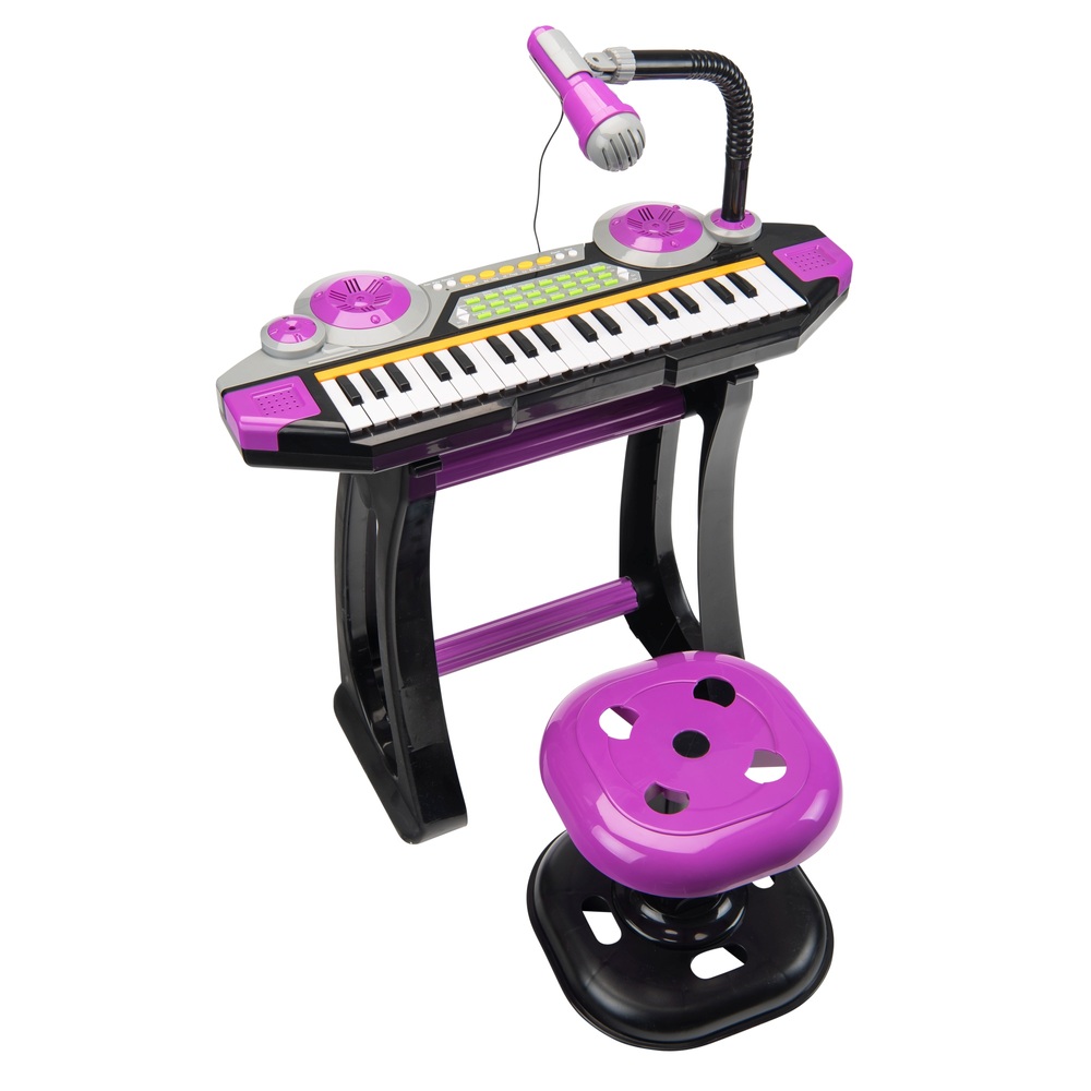 Sing-Along-Spielzeugkeyboard mit Hocker-Set
