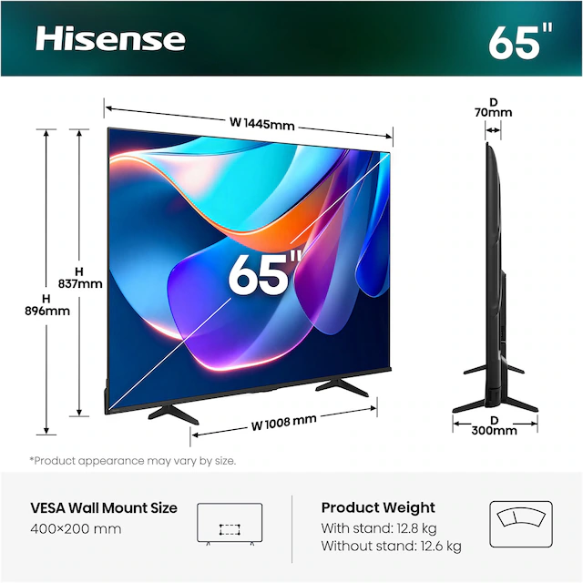 Hisense DLED-Fernseher »65E6DS« 164 cm/65 ″ Smart-TV