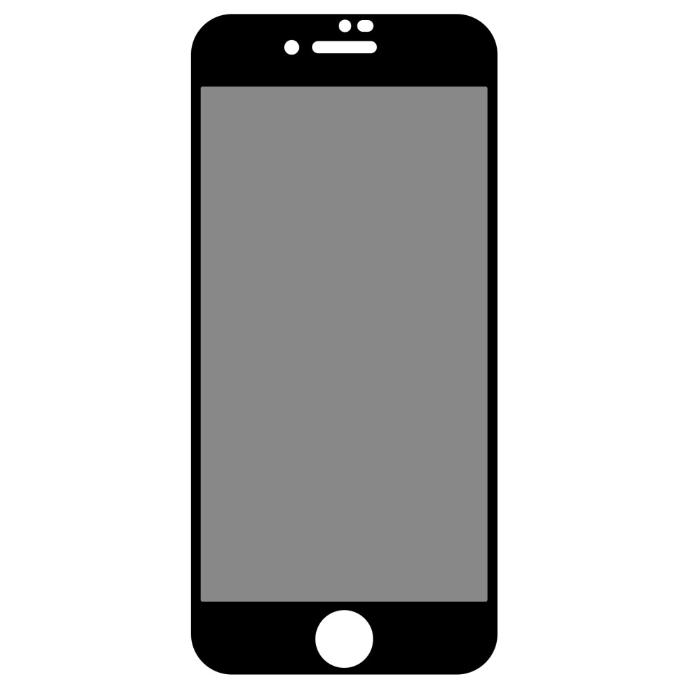 iPhone SE (2022/2020) / 8 / 7 Privacy Vollbild Panzer Glas Display Full-Screen (Anti-Spy)