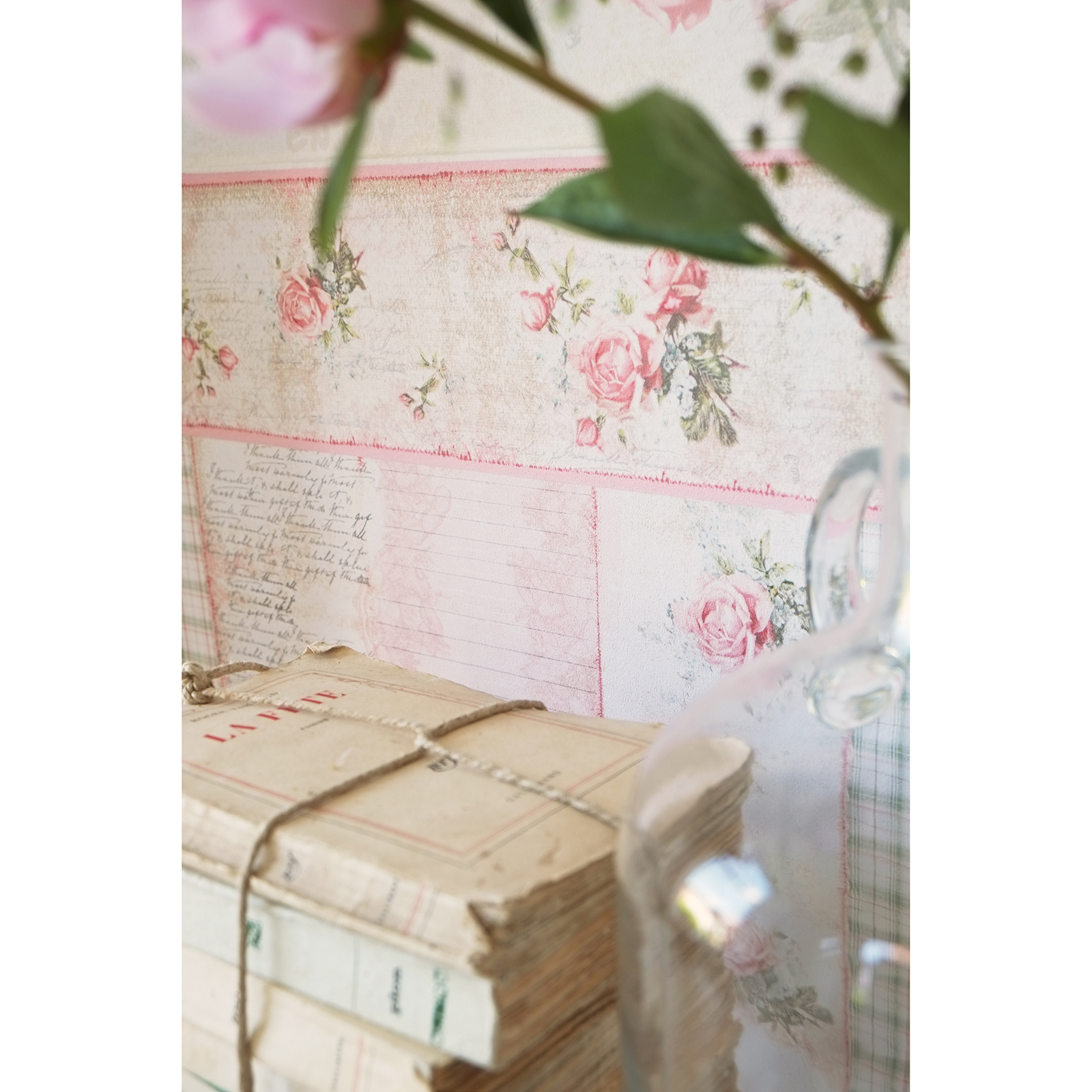 Papier-Borte DJOOZ - rosé - Rose - 13 cm