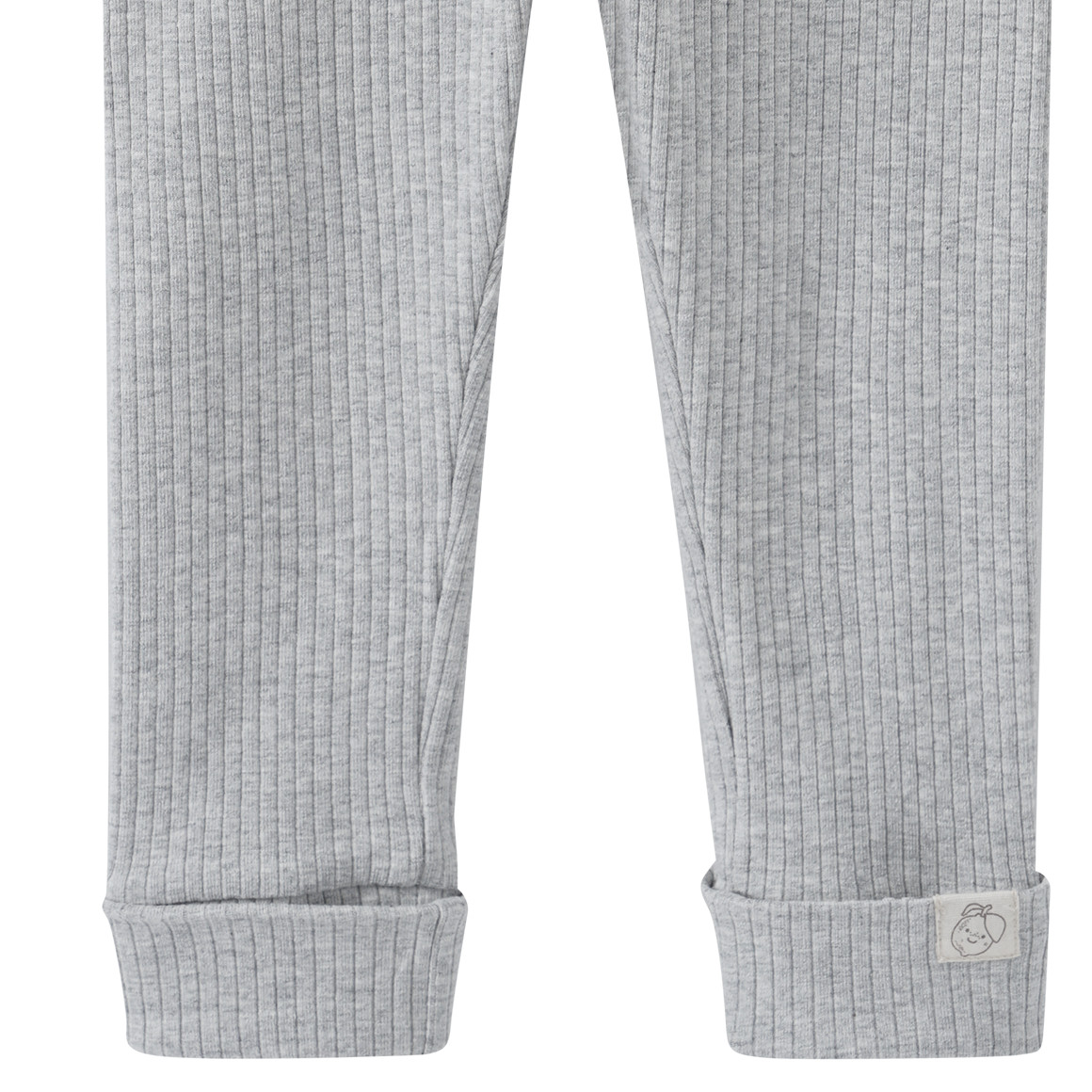 Topomini Pure Collection Baby Leggings mit Rippstruktur hellgrau