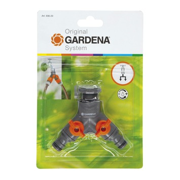 Gardena ventiel 2-wegstuk kunststof 22x14,8x3,6 cm