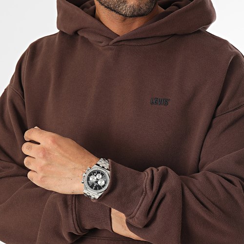 Sweat Capuche A3767 Marron