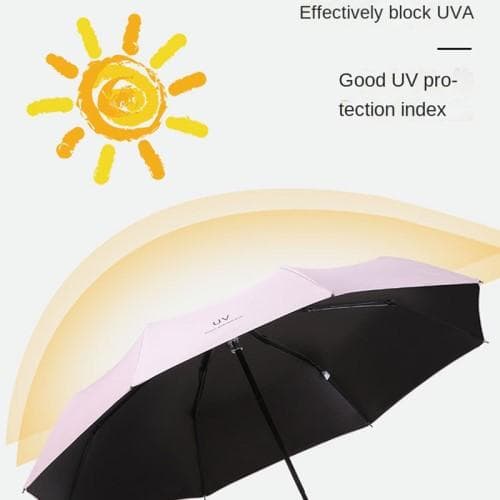 Anti-UV-paraply bærbar sammenleggbar regnautomatisk åpning/marineblå