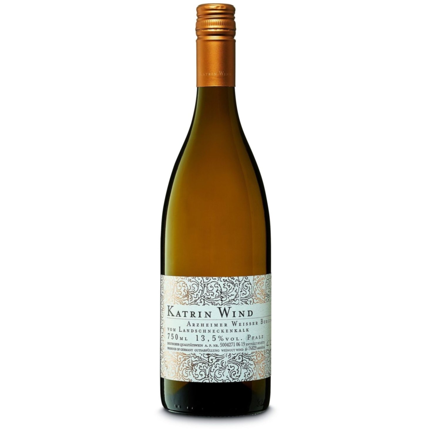 Pfalz QbA Weissburgunder vom Landschneckenkalk Katrin Wind -75cl