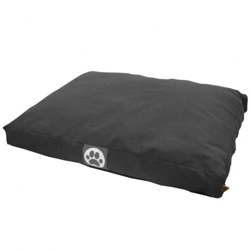 Cama de lona cinza para cachorro