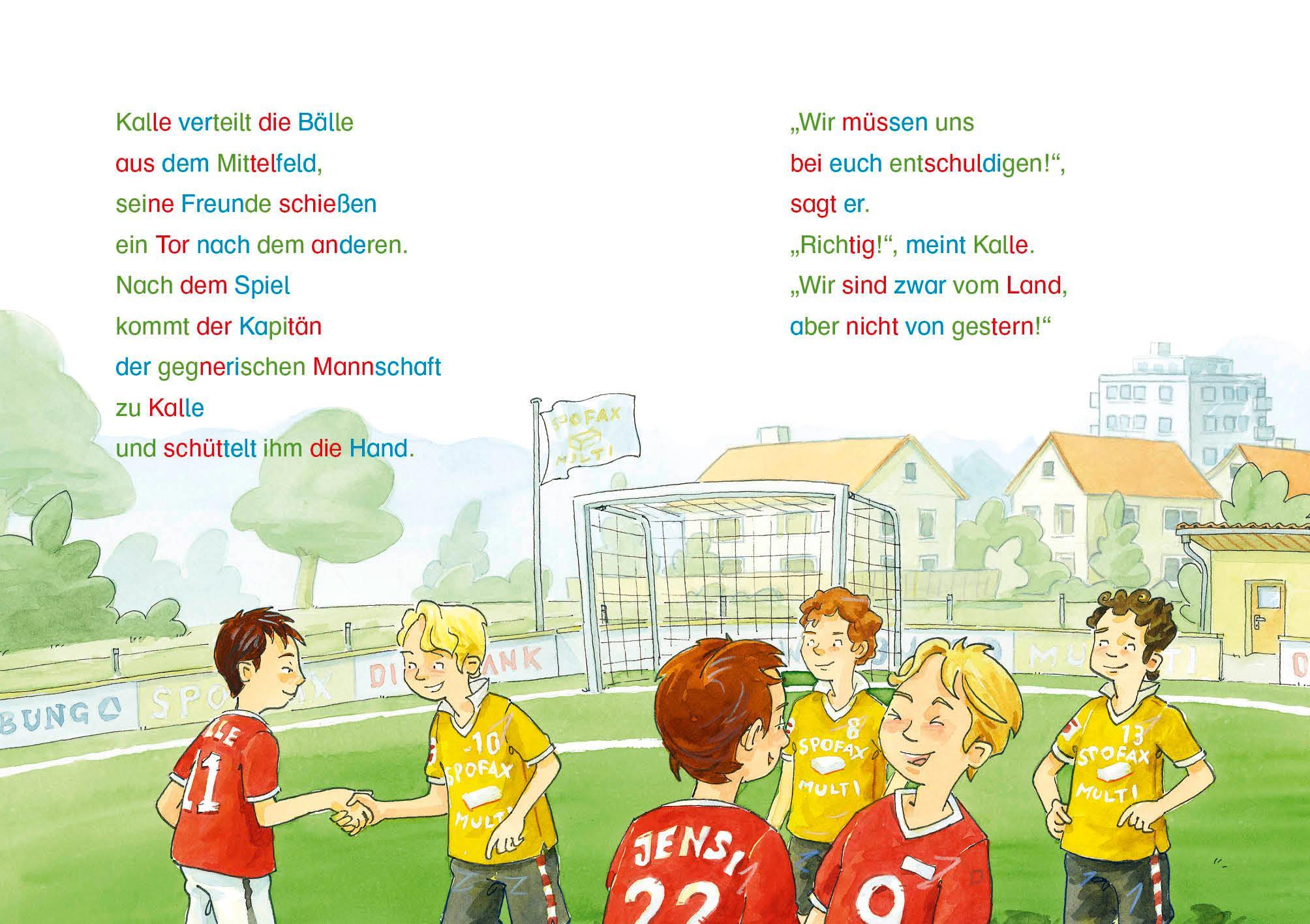 Silbengeschichten zum Lesenlernen - Fußballgeschichten