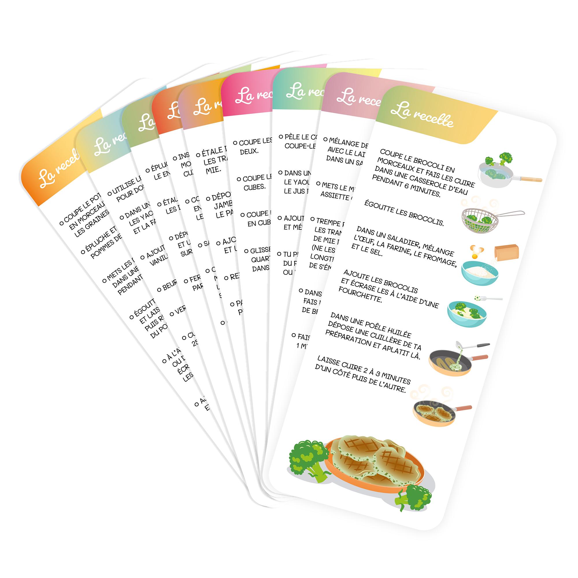 CARTES EDUCATIVES RECETTES DU CUISINIER