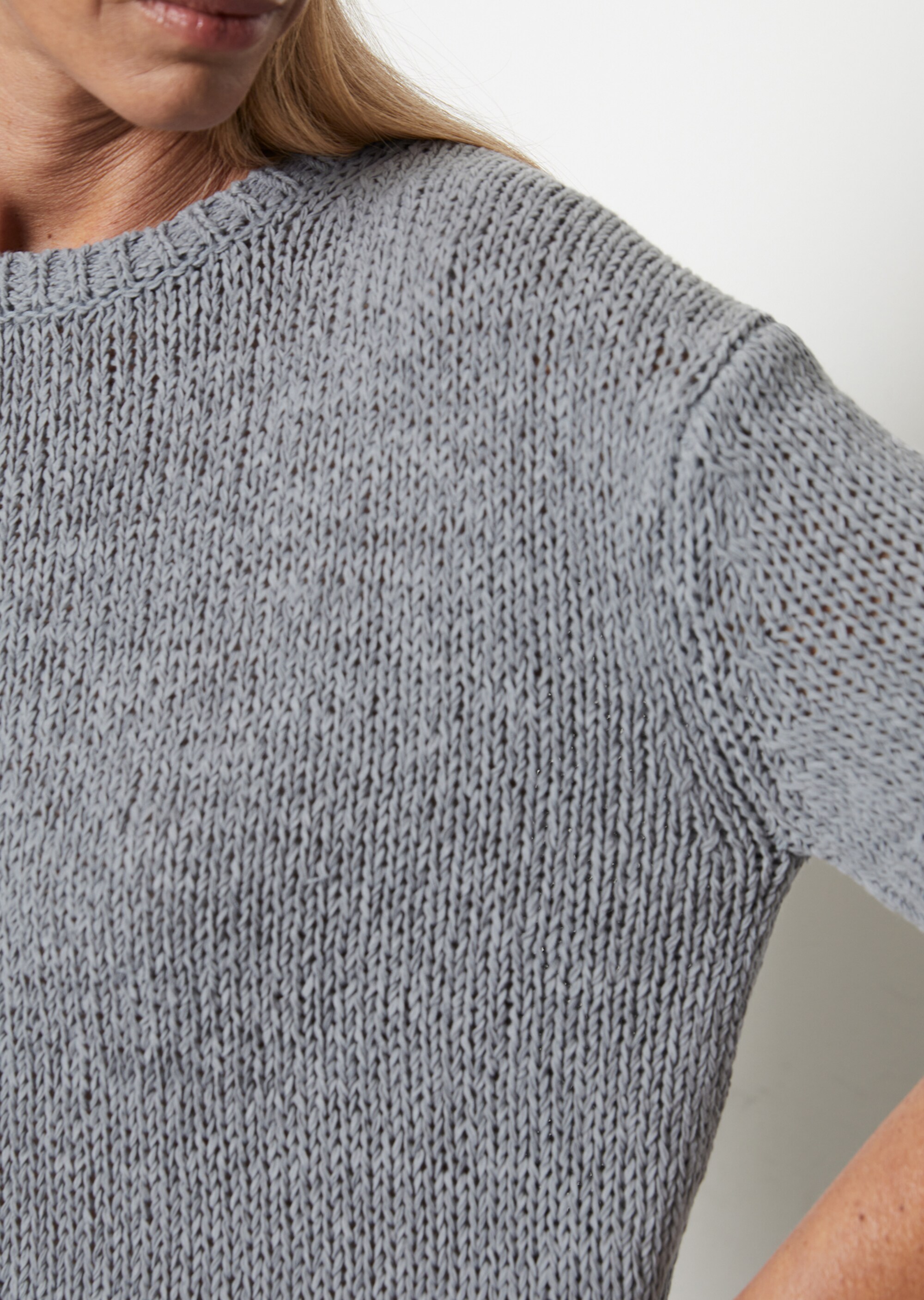Kurzarm-Pullover looseaus Organic Cotton-Mix
