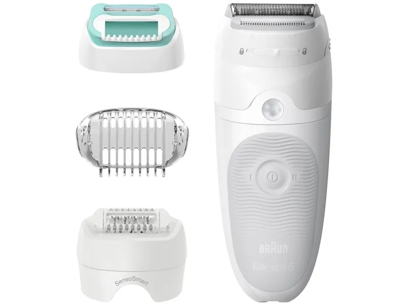 Braun Silk-épil 5 81770430, Hvid, 28 pincetter, MicroGrip, Barbering, Tyskland, Batteri