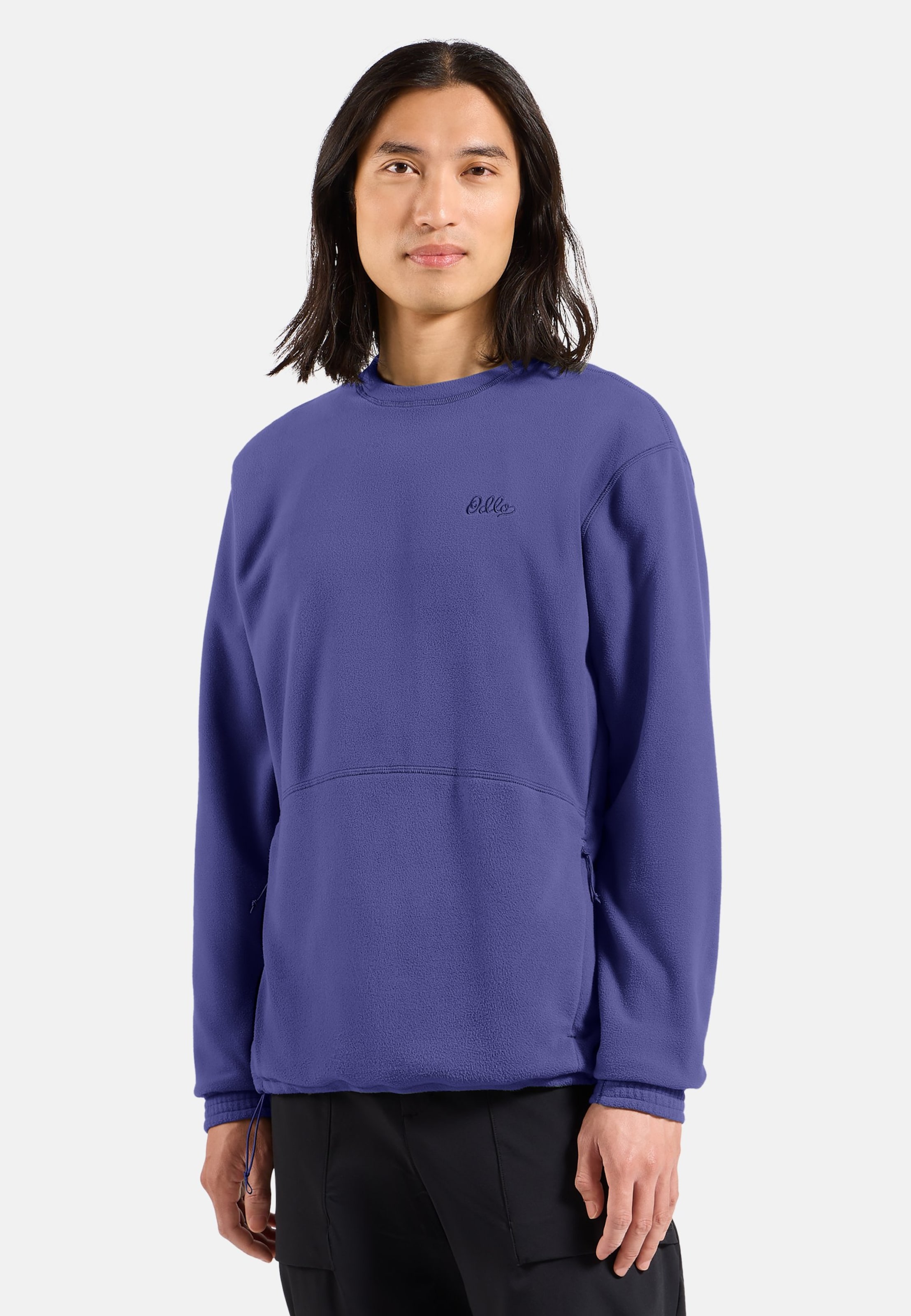 Klassischer Essentials Multisport Mid Layer aus Fleece mit Rundhalsausschnitt in Skipper Blue