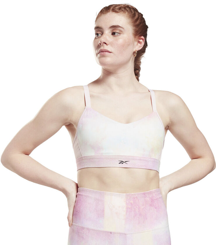 Reebok Lux Strappy sports bh Pink