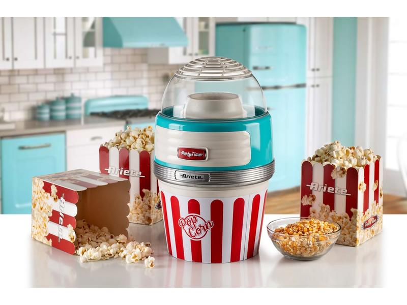 Ariete Popcorn Maschine ARI-2957-BL Mehrfarbig Maschine für Popcorn zum Selbermachen