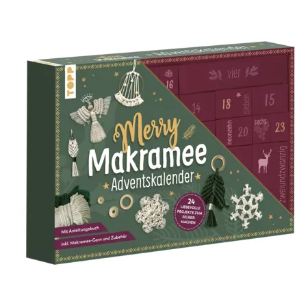 Topp ADVENTSKALENDER MERRY MAKRAMEE, 24 Makramee-Projekte mit Anleitung