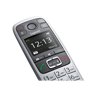 Gigaset E560 - téléphone sans fil - argent