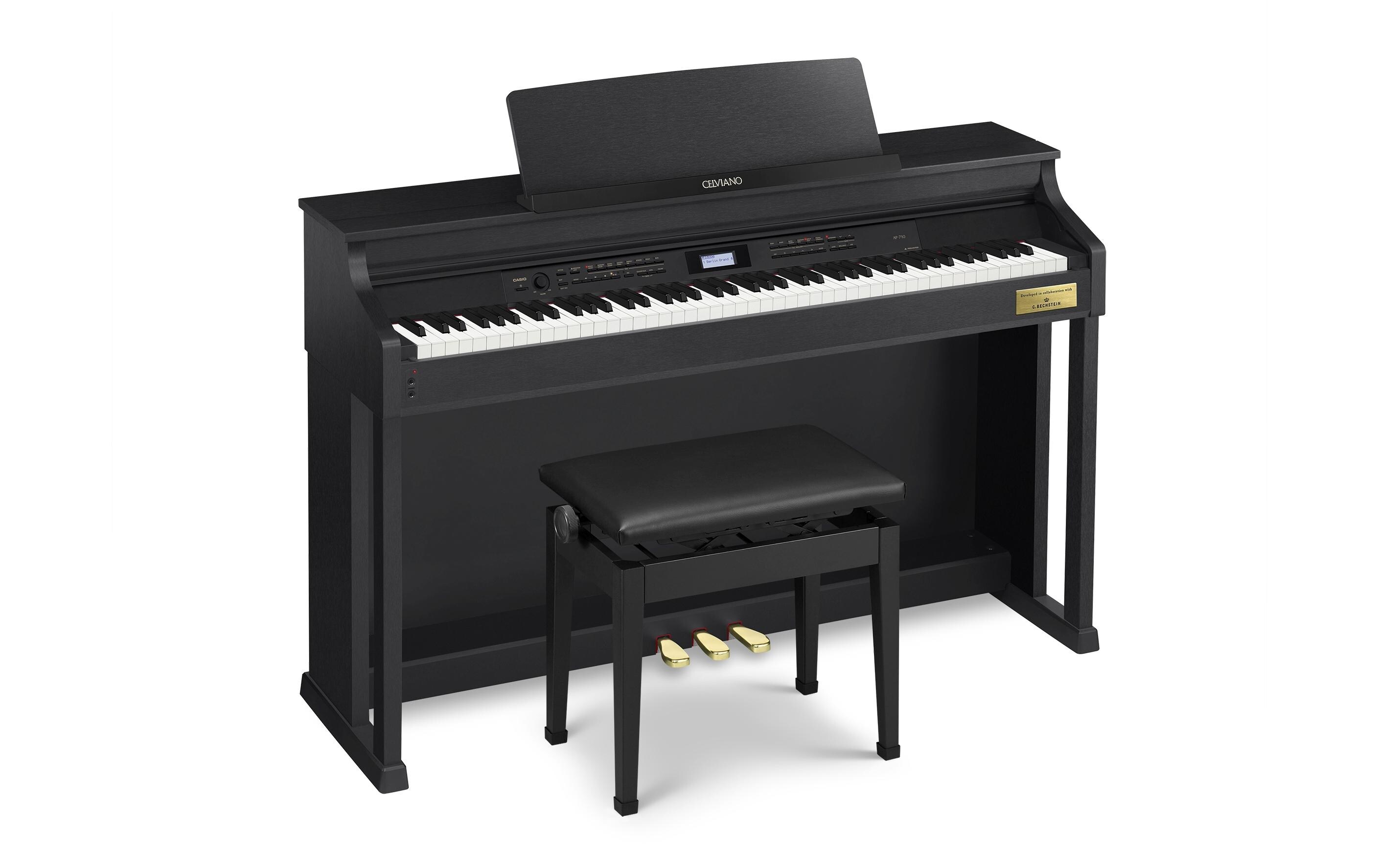 E-Piano CELVIANO AP-710BK Schwarz<br>E-Piano mit gewichtetem Tri-Sensor-Scaled-Hammer-Action-Keyboard II mit 88 Tasten