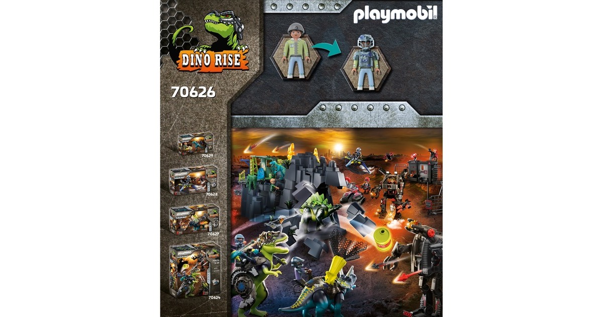 PLAYMOBILDino Rise - Saichania: verdediging van de vechtersbazen Constructiespeelgoed  (70626)