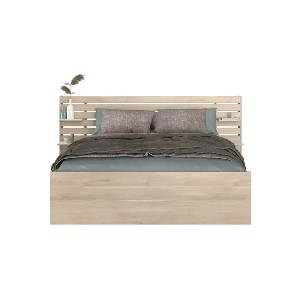 Bed Evi - eikenkleur - 160x200 cm