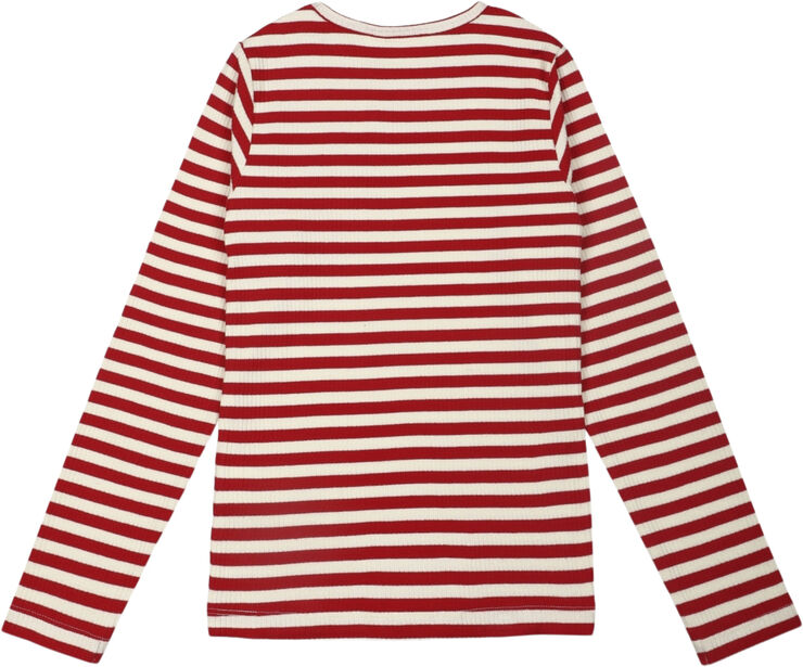 The New TNFie L_S Rib Tee Geranium