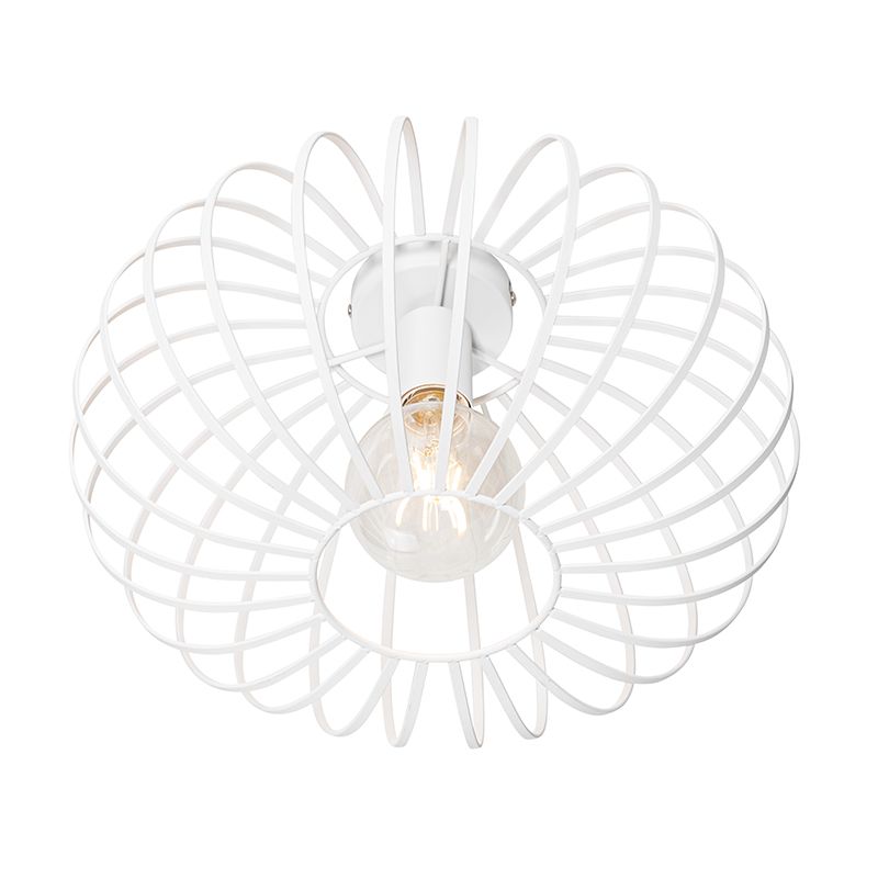 Design plafondlamp wit 39 cm - Johanna