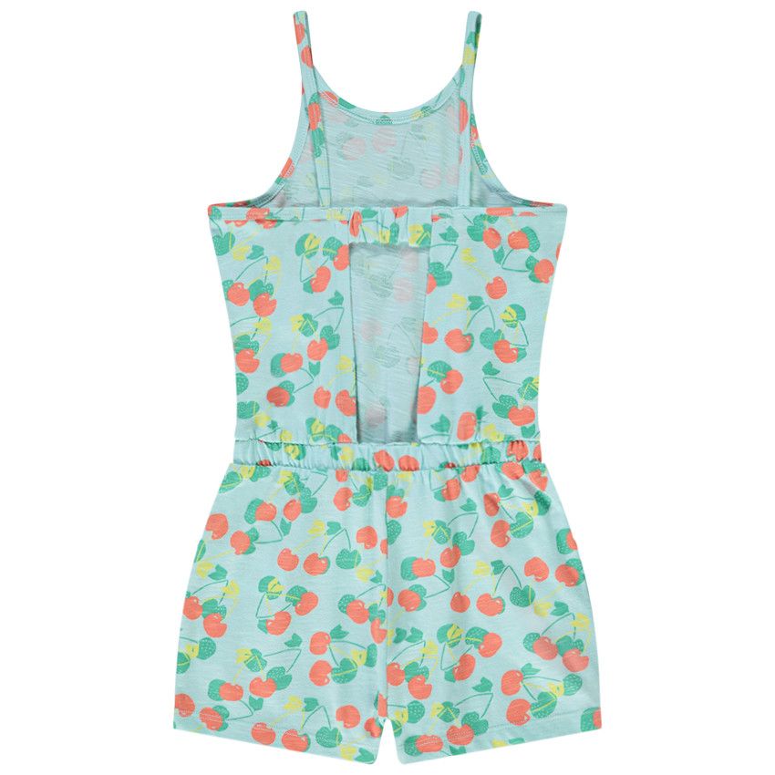 Combishort en jersey imprimé fantaisie pour fille - Vert