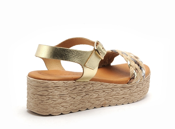 Eva frutos nu pieds talons femme 797 or