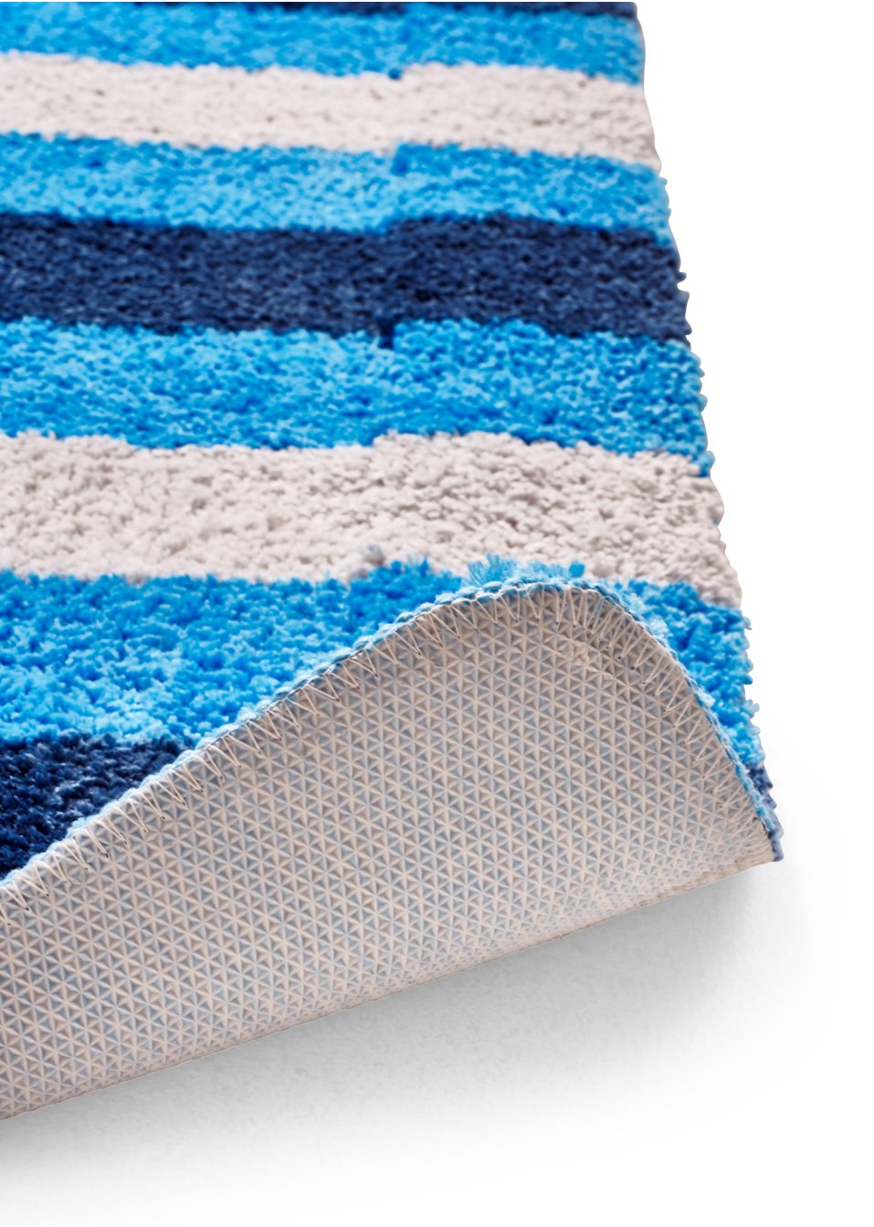 Tapis de salle de bain tufté avec motif en relief