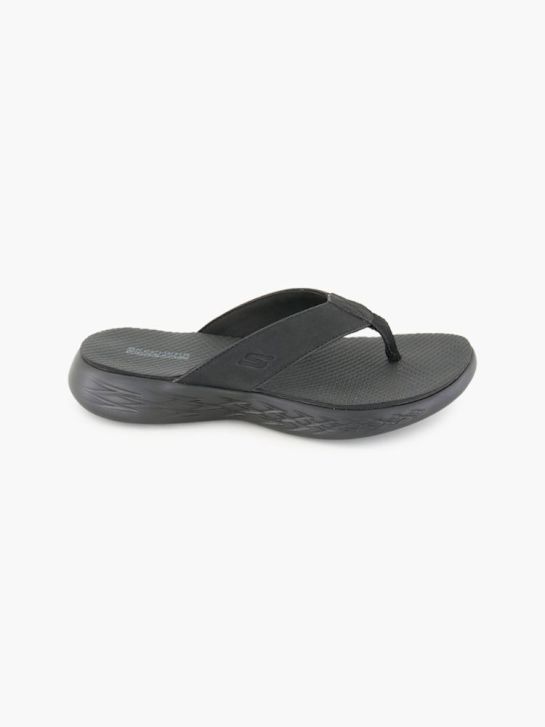 Skechers Pantoletten-Zehentrenner Schwarz