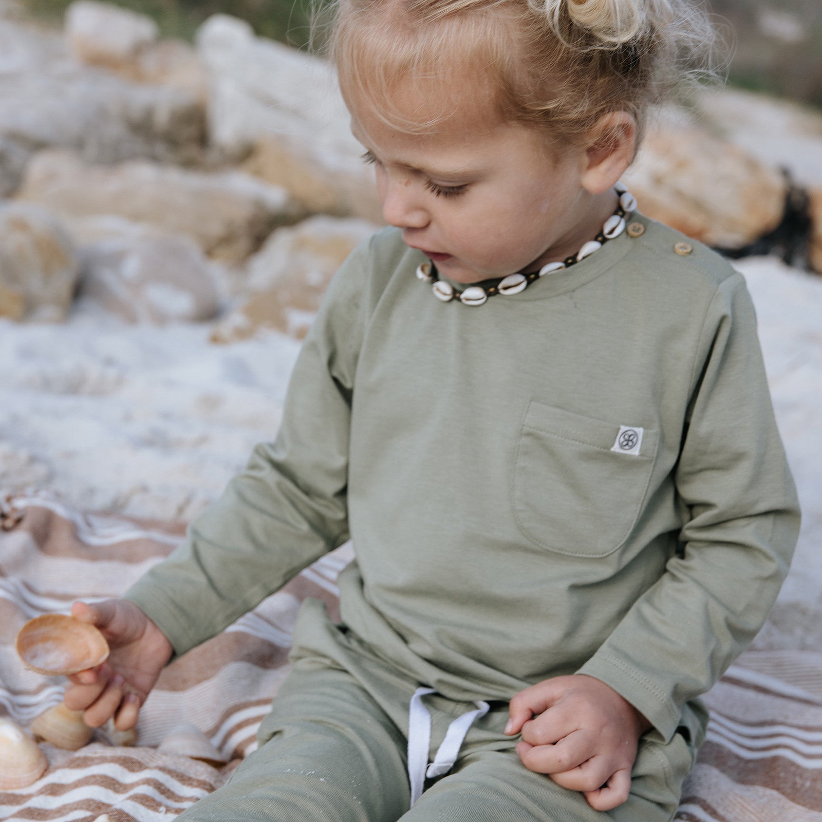 Baby Langarmshirt UVP 50  Olive Green