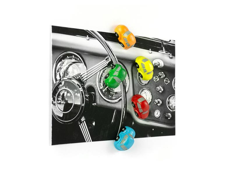 Trendform Haftmagnet Auto 5er Set, Mehrfarbig Magnete für Ihre Notizen und Bilder