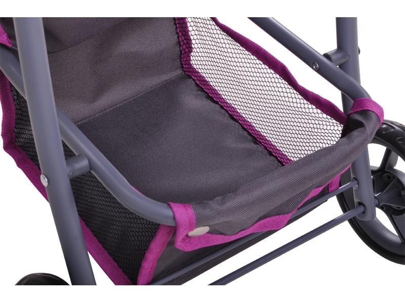 Knorrtoys Puppenbuggy Liba – tec purple Puppenwagen mit Sonnendach