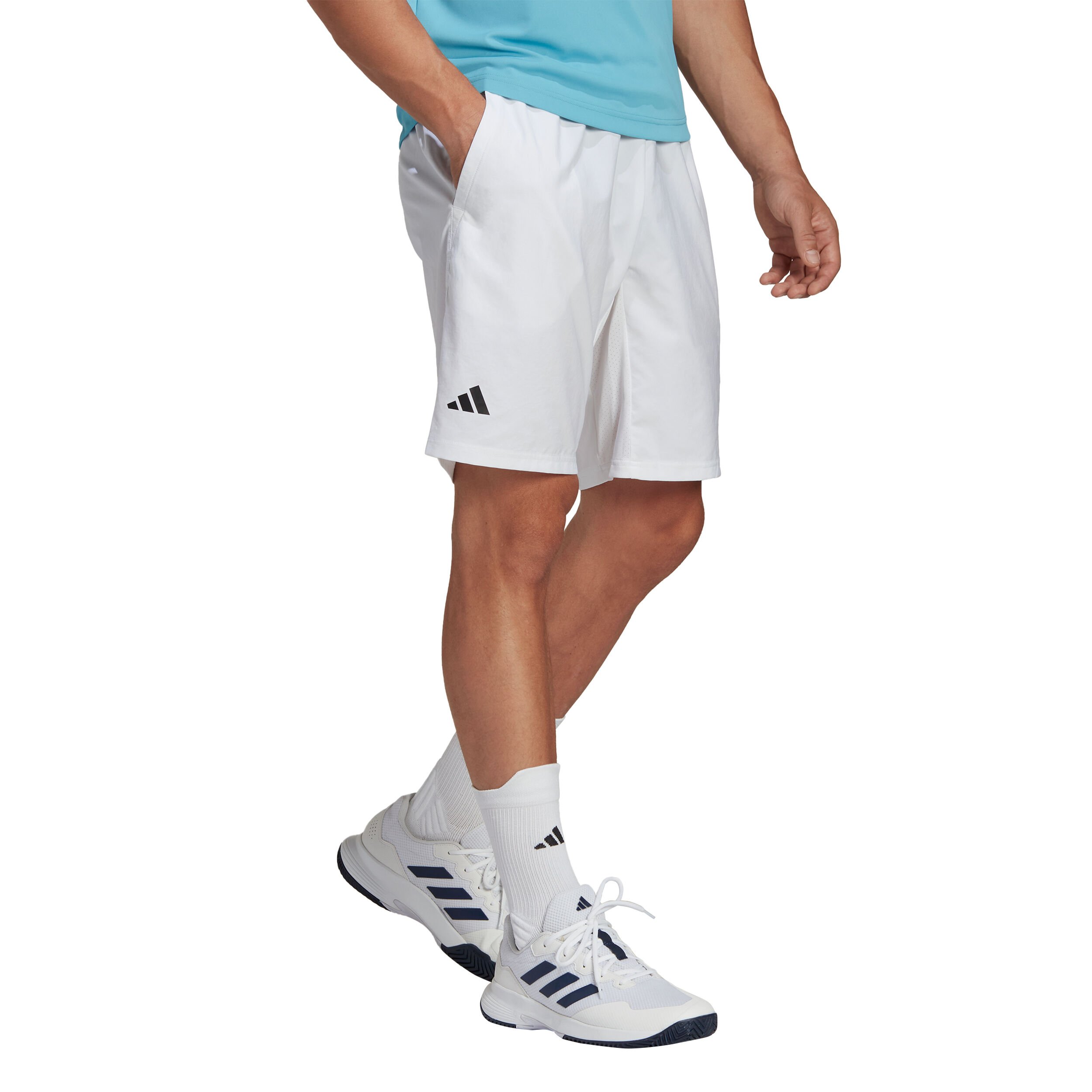 adidas Club 3-Stripes 7in Shorts Hommes - Blanc , Noir