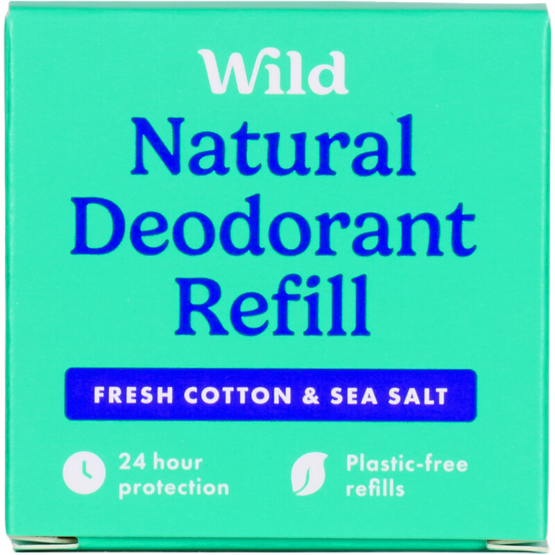 Wild Deodorant fresh cotton & sea salt refill