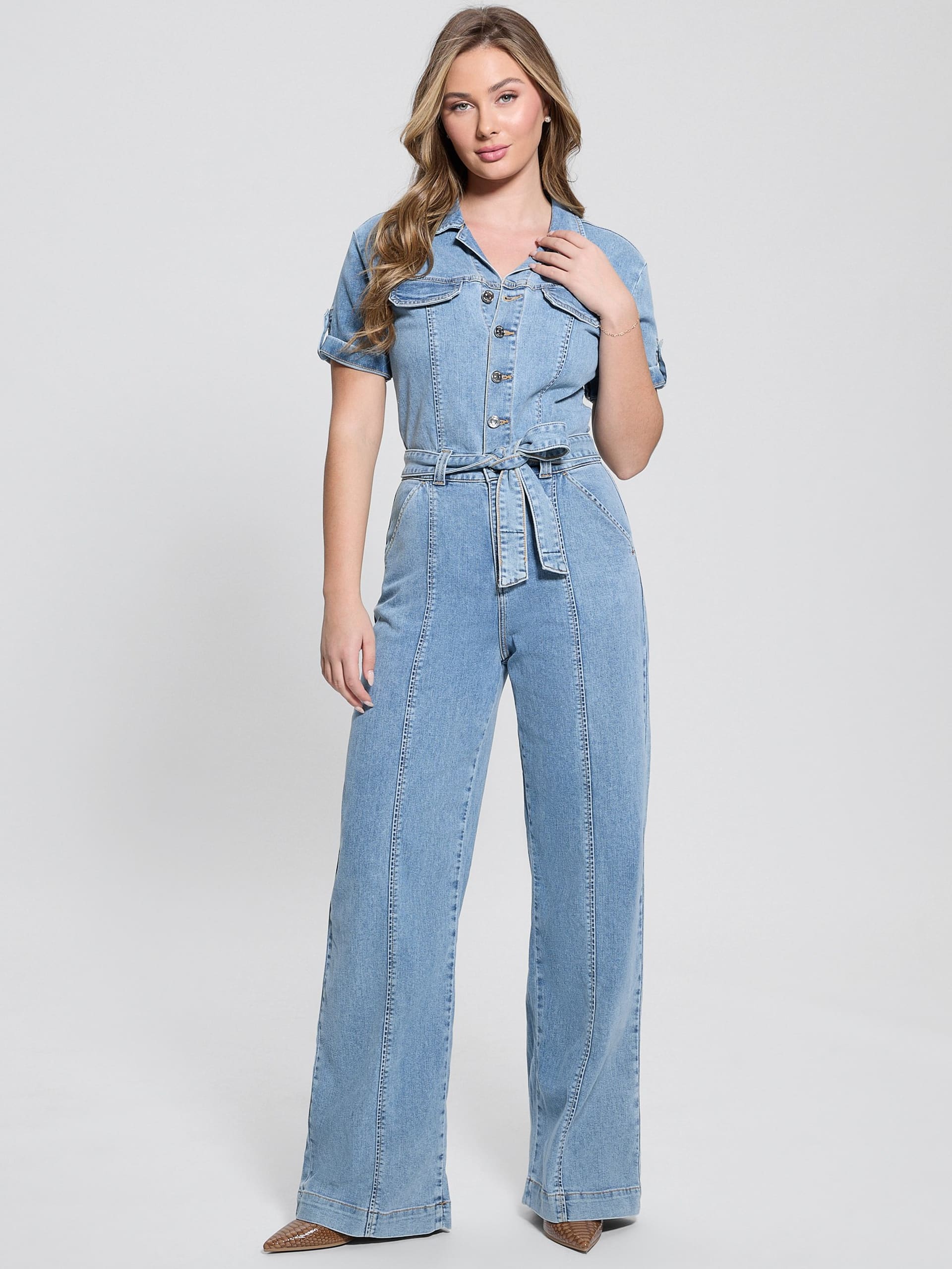 Macacão jeans Eco Parker