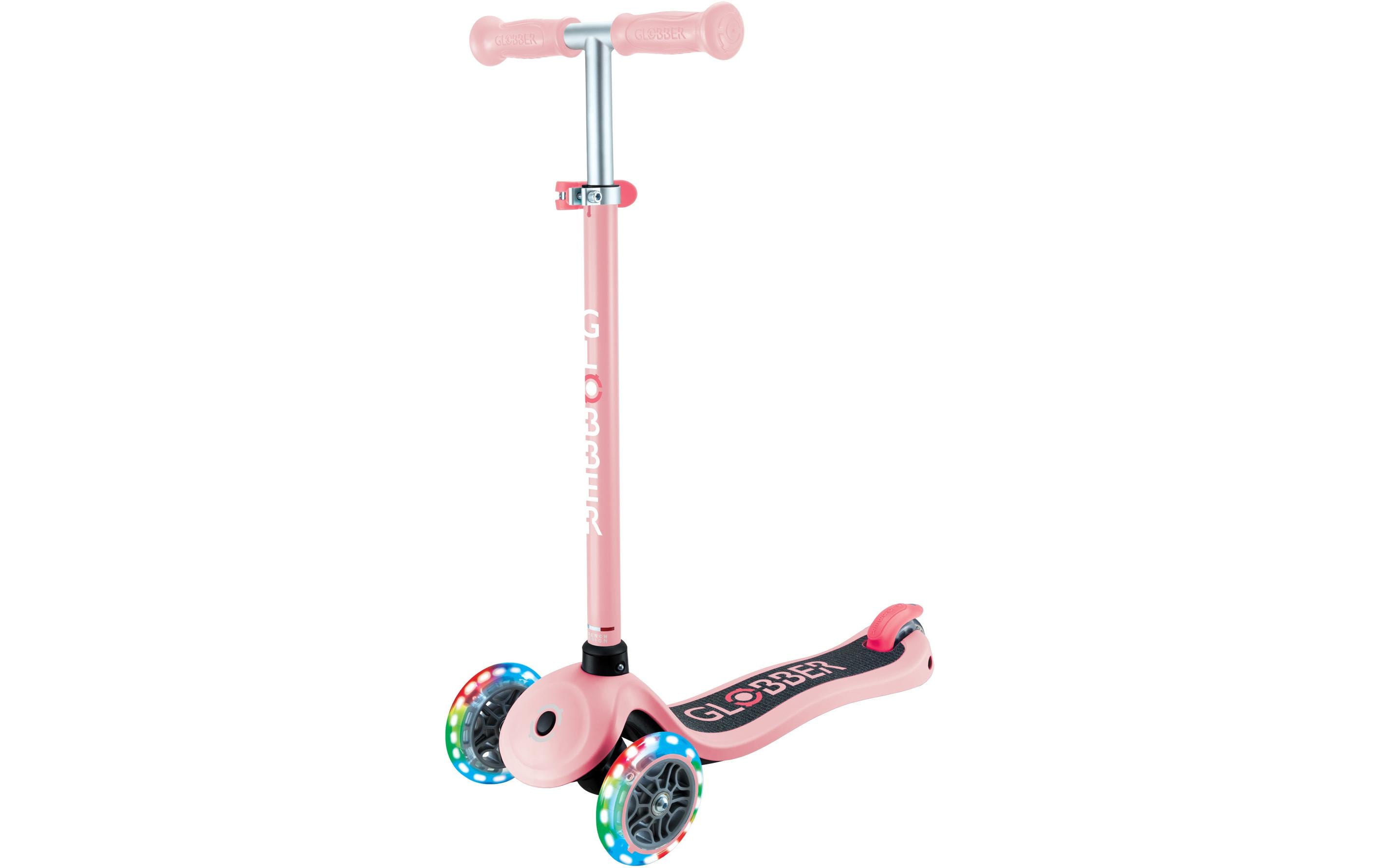 Scooter Primo Lights Hellrosa3-Rad-Roller mit Beleuchtung für Kinder