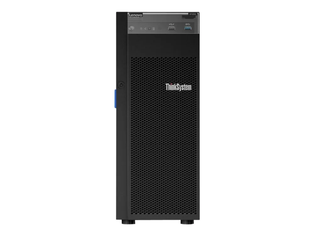 Lenovo ThinkSystem ST250 7Y46 - Server - tower 4U - envejs - 1 x Xeon E-2224 / op til 4.6 GHz - RAM 16 GB - SATA - hot-swap 3.5
